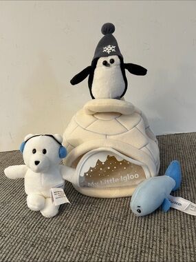 Baby Gund My Little Igloo baby toy  Penguin & Polar Friends Igloo Playset